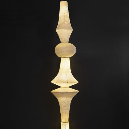 Faye Sculptural Paper Vertical Pendant Light