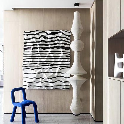 Faye Sculptural Paper Vertical Pendant Light
