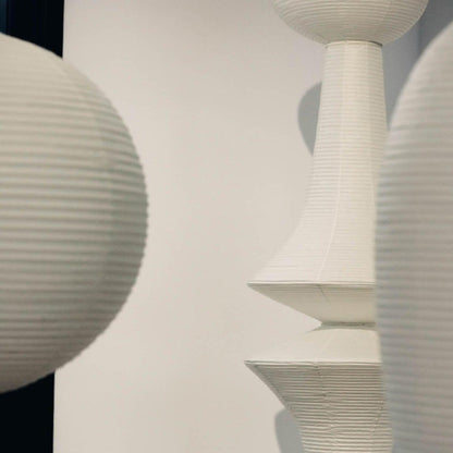 Faye Sculptural Paper Vertical Pendant Light