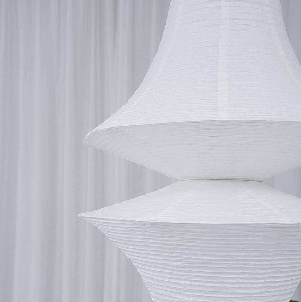 Faye Sculptural Paper Vertical Pendant Light