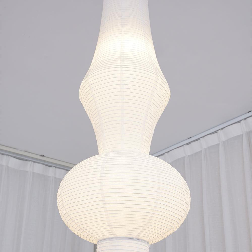 Faye Sculptural Paper Vertical Pendant Light