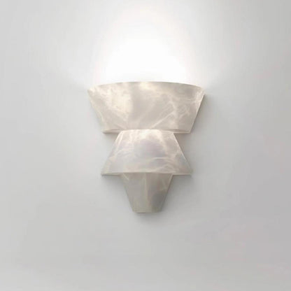 Elyon Elegant White Alabaster Wall Lamp