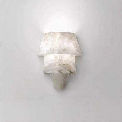 Elyon Elegant White Alabaster Wall Lamp