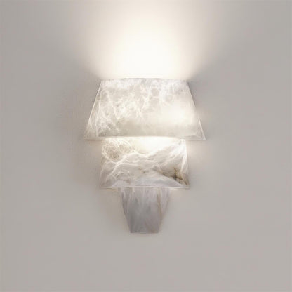 Elyon Elegant White Alabaster Wall Lamp