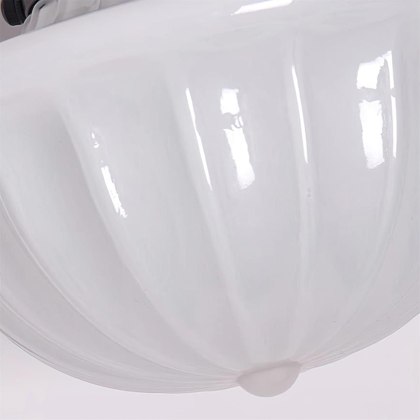Evola Vintage Opal Glass Ceiling Light