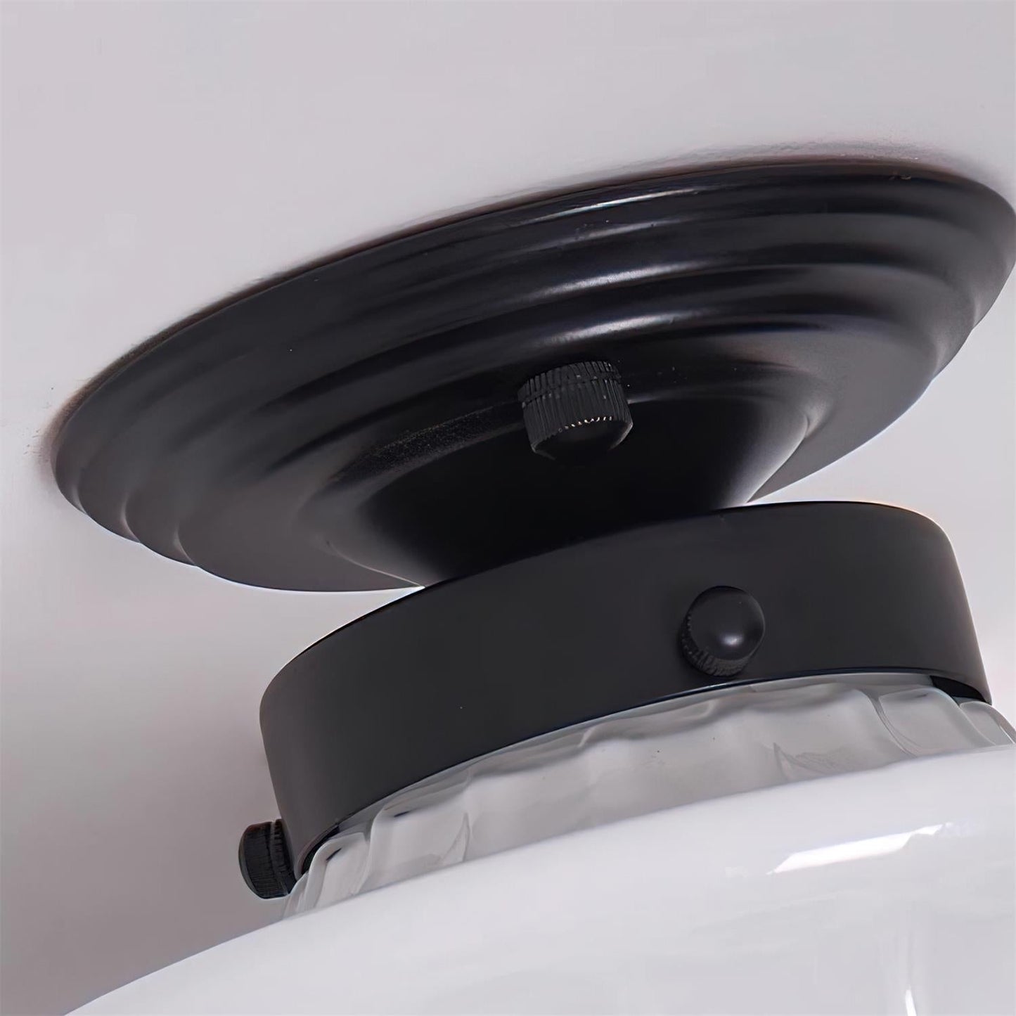 Evola Vintage Opal Glass Ceiling Light