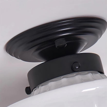 Evola Vintage Opal Glass Ceiling Light