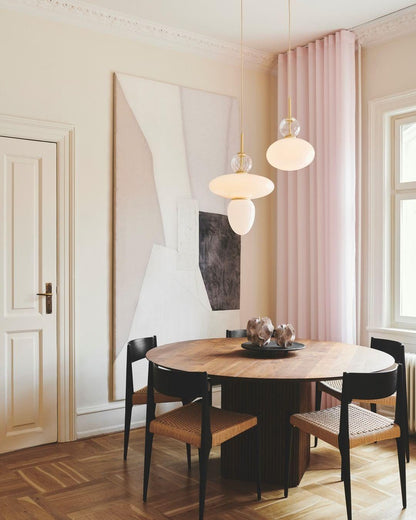 Orbelin Glass and Brass Pendant Lamp