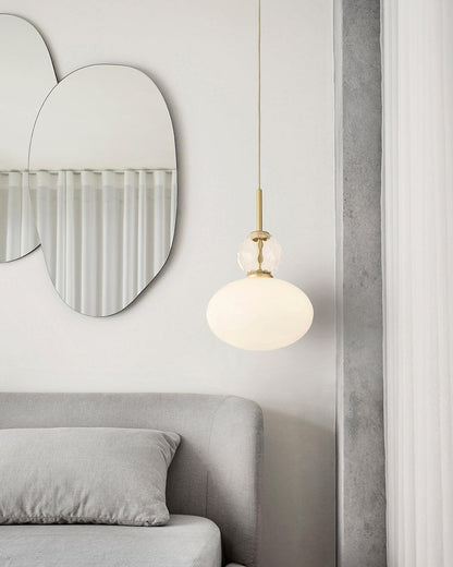 Orbelin Glass and Brass Pendant Lamp