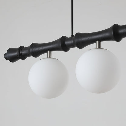 Bivio Wooden Pendant Light