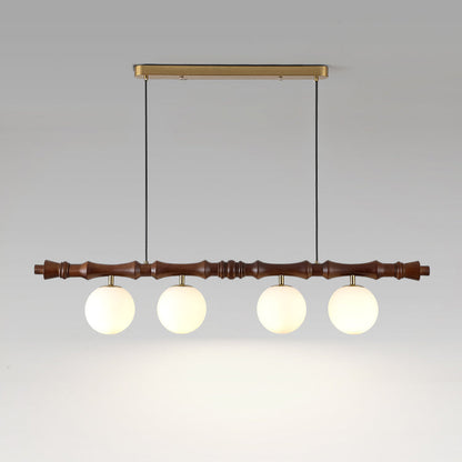 Bivio Wooden Pendant Light