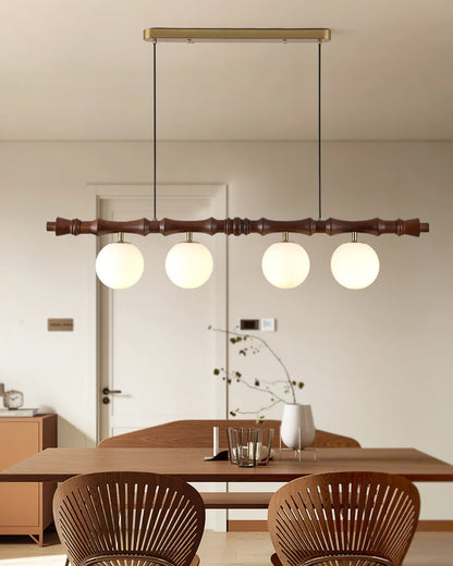 Bivio Wooden Pendant Light