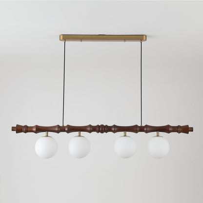 Bivio Wooden Pendant Light