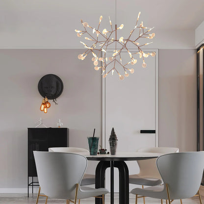 Lior Unique Sputnik Art Deco Firefly Chandelier. Living Room/ Bedroom