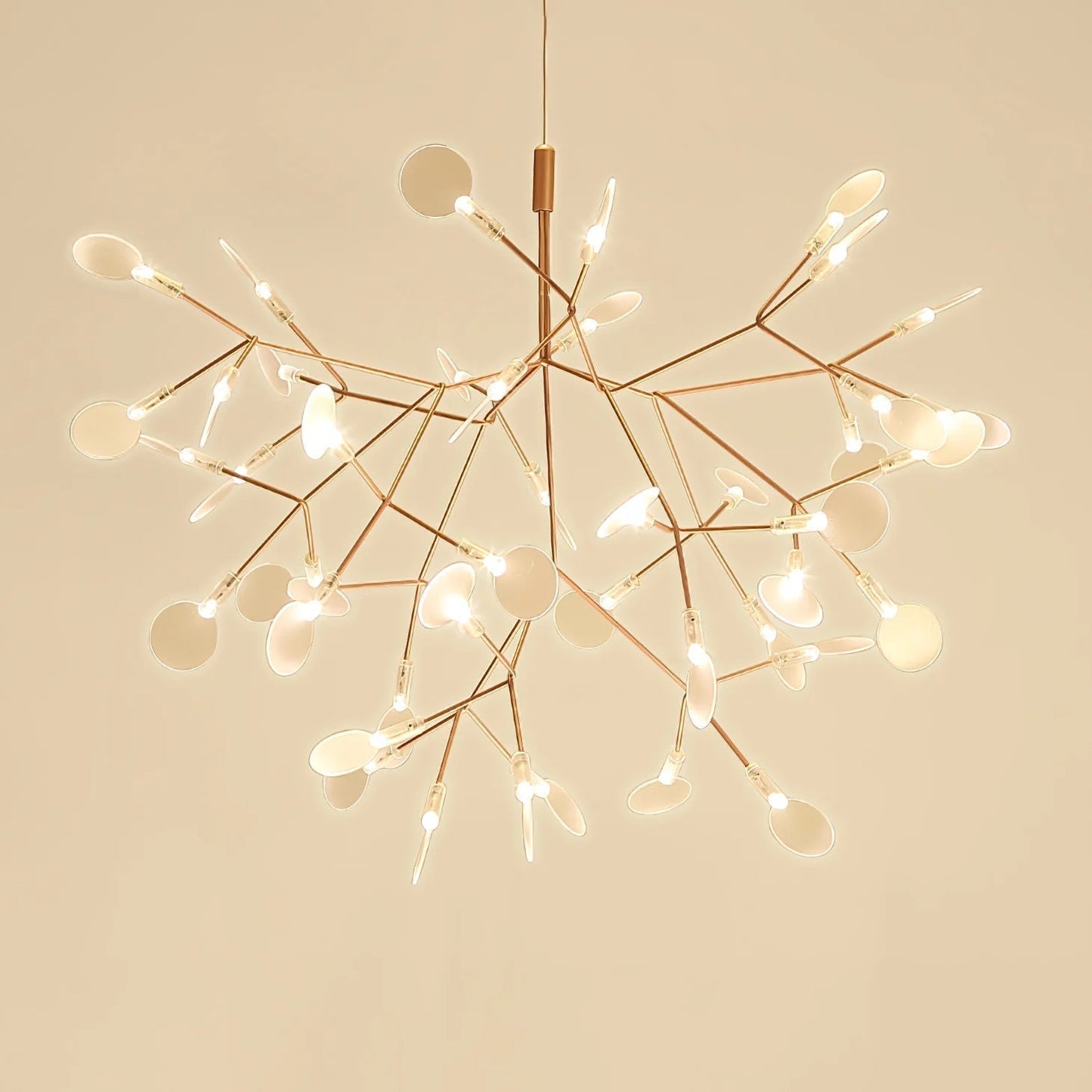 Lior Unique Sputnik Art Deco Firefly Chandelier. Living Room/ Bedroom