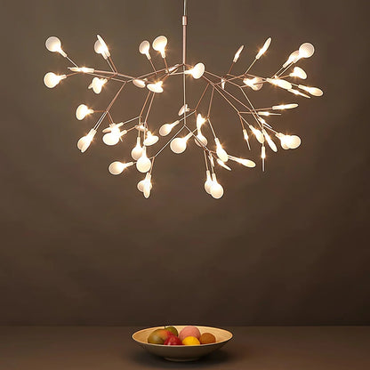 Lior Unique Sputnik Art Deco Firefly Chandelier. Living Room/ Bedroom