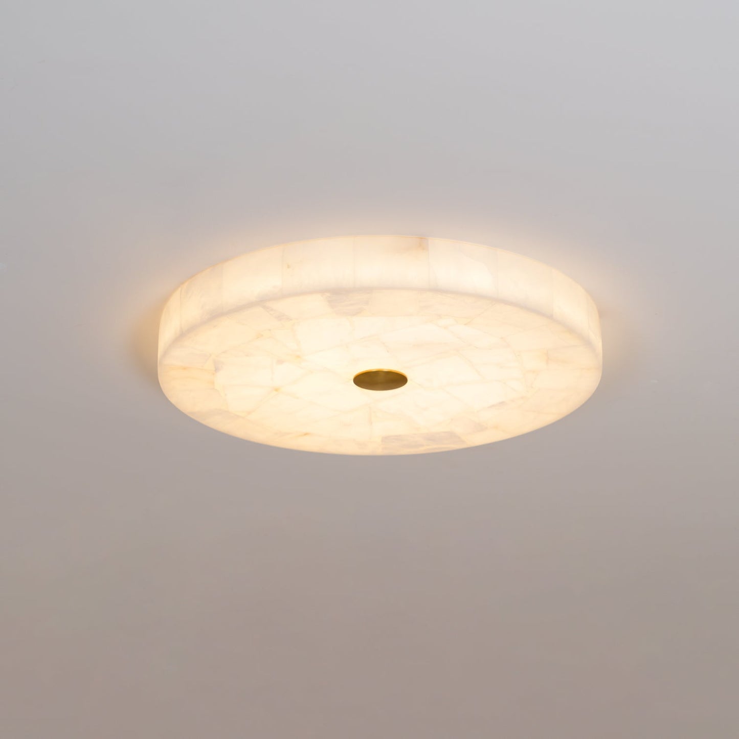 Delya Round Alabaster Ceiling Lamp