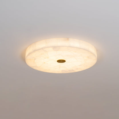 Delya Round Alabaster Ceiling Lamp