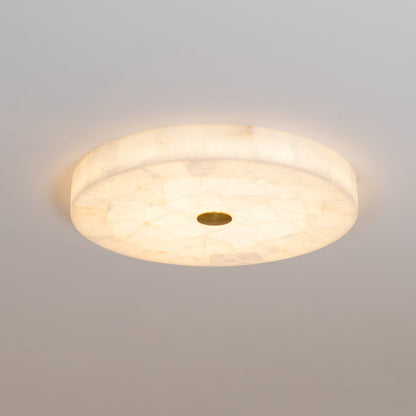Delya Round Alabaster Ceiling Lamp