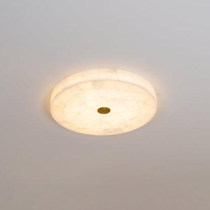 Delya Round Alabaster Ceiling Lamp
