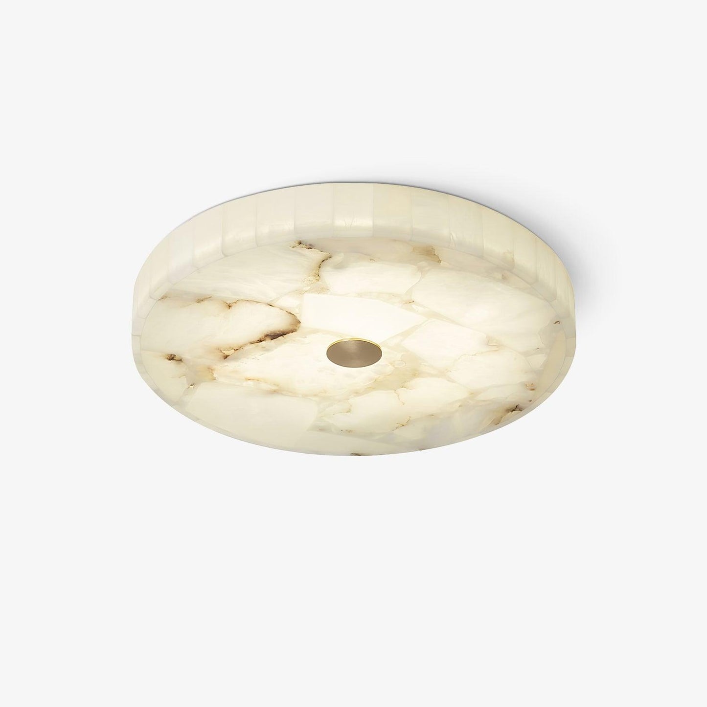 Delya Round Alabaster Ceiling Lamp