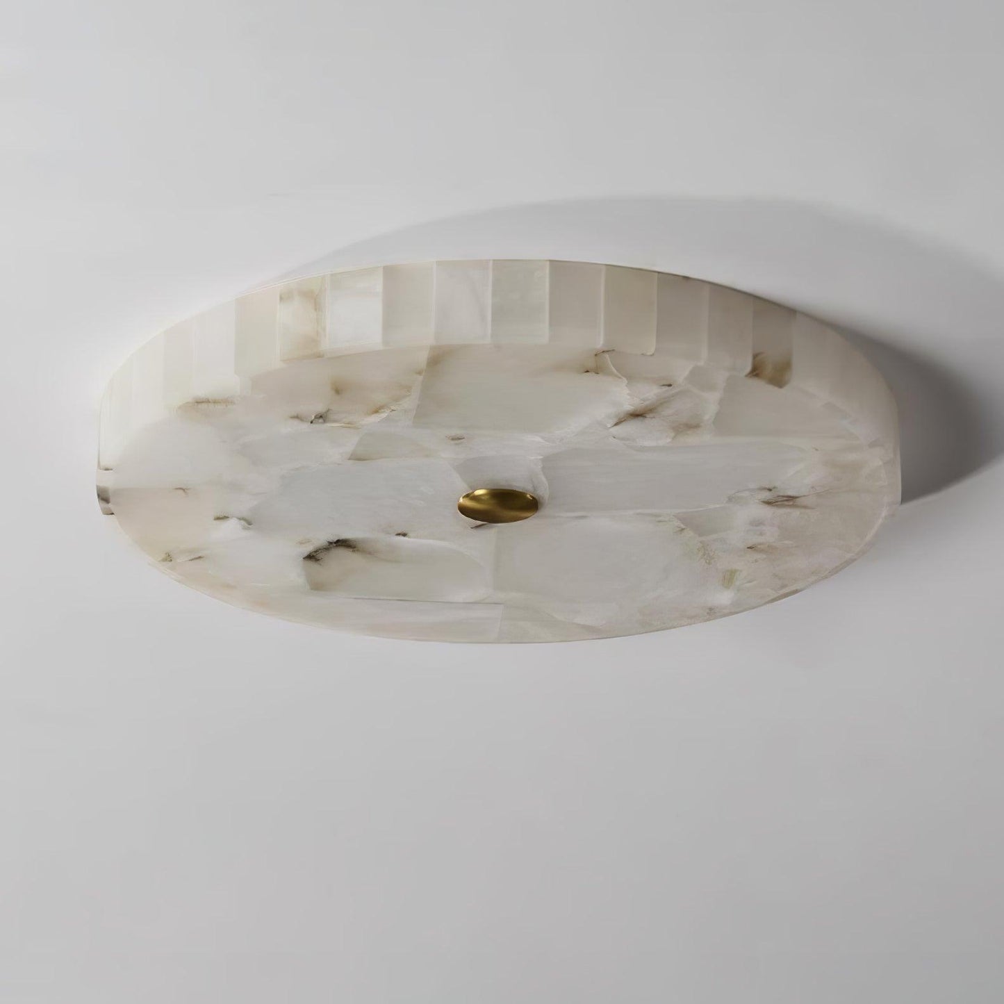 Delya Round Alabaster Ceiling Lamp