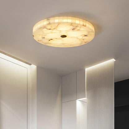 Delya Round Alabaster Ceiling Lamp