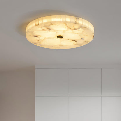Delya Round Alabaster Ceiling Lamp
