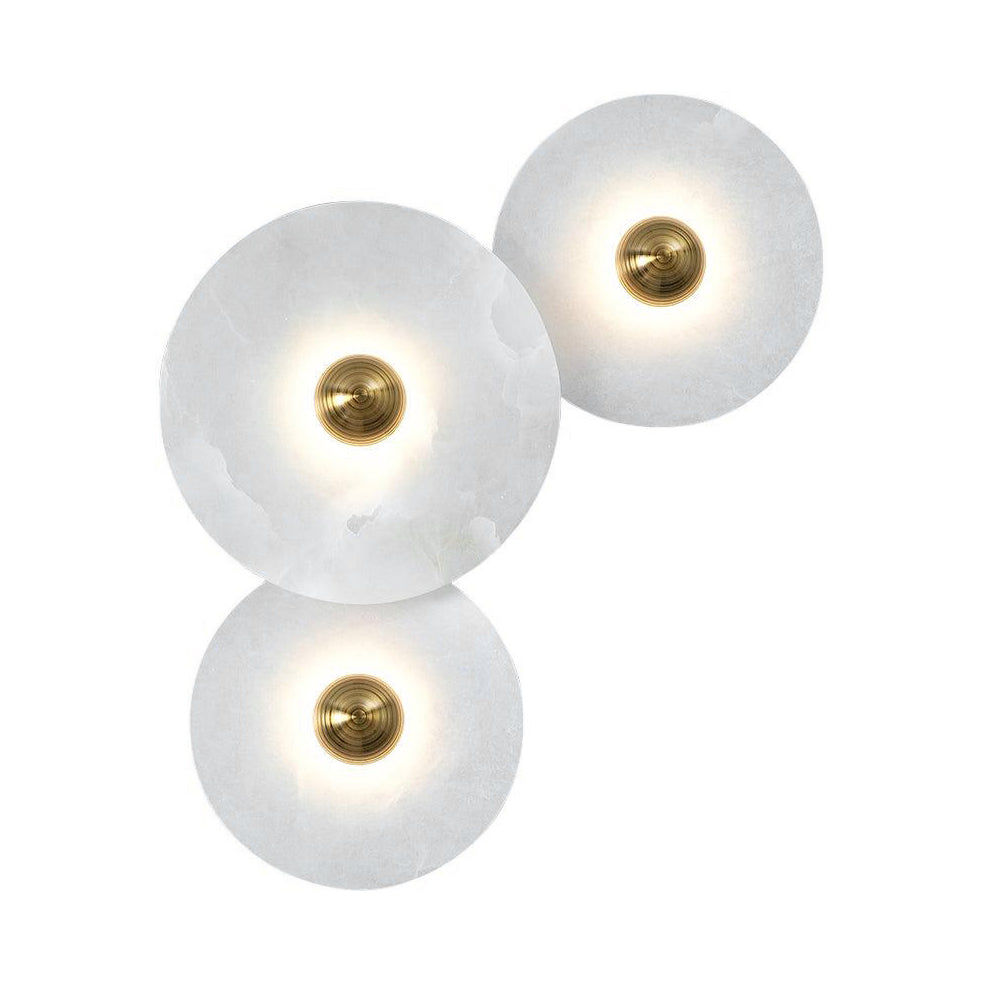 Cryn Alabaster Combination Wall Lamp