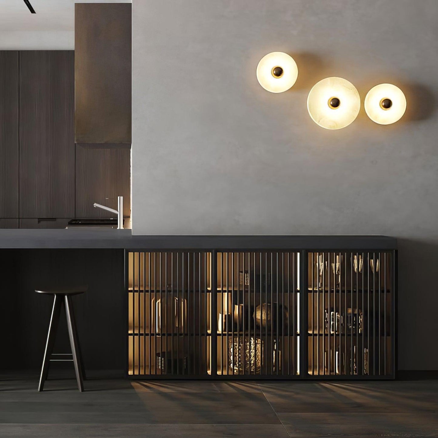 Kristy Alabaster Combination Wall Lamp