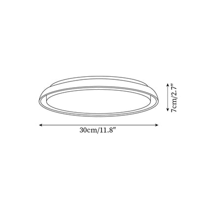 Plafonnier en travertin rond Halo