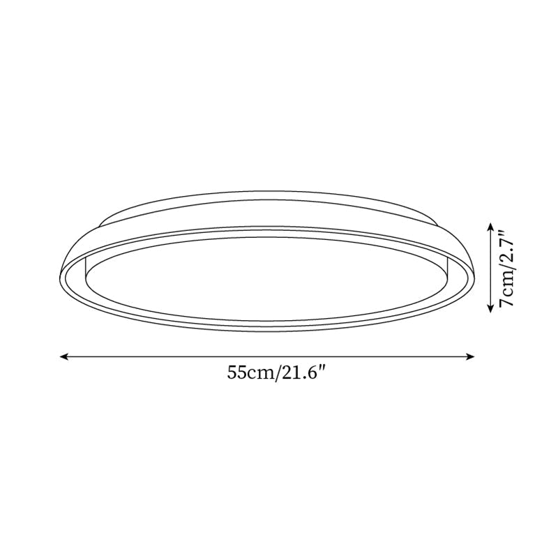 Plafonnier en travertin rond Halo