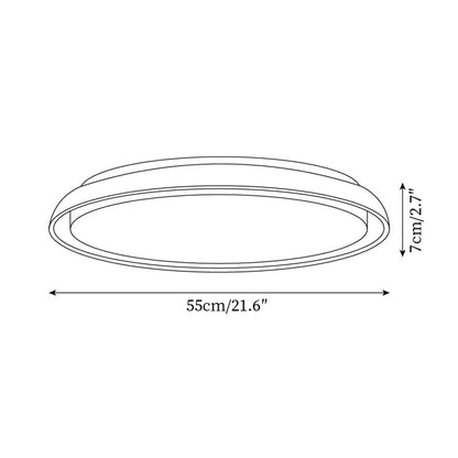 Plafonnier en travertin rond Halo