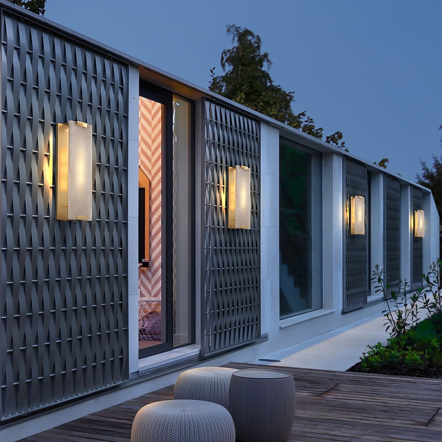 Roux Wall Lamp Alabaster Panel Glow