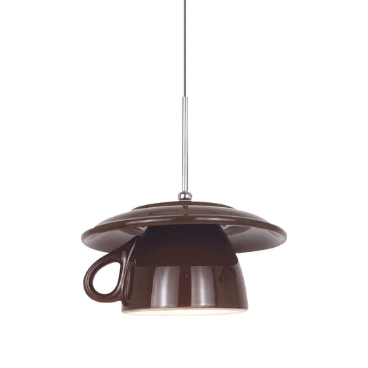 Valentina Moderne Cup-Keramik-LED-Pendelleuchte für Schlafzimmer