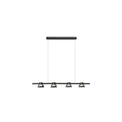 Arisha Modern Linear Metal Pendant Light,Black