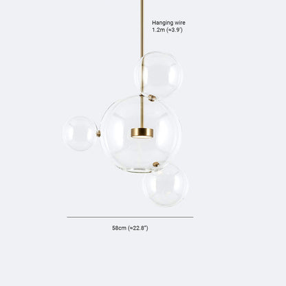 Valentina Modern Bubble Cluster  Pendant Light Gold