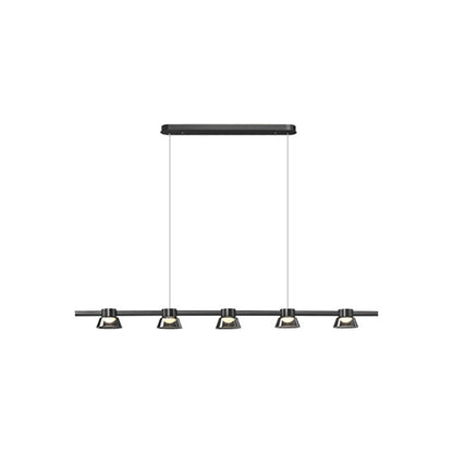 Arisha Modern Linear Metal Pendant Light,Black