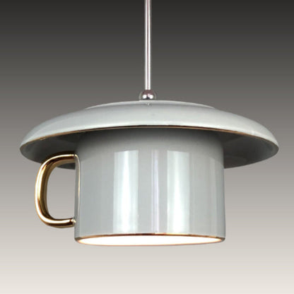 Valentina Urban Cup Ceramic LED Pendant Light Living Room