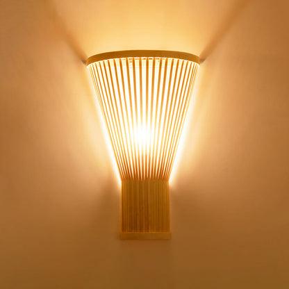 Muto Led Wall Mounted Bedside Lamp, Rattan/, Bedroom