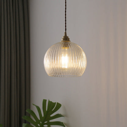 Suspension LED Valentina Minimalist Sphère Métal/Verre Blanc/Transparent