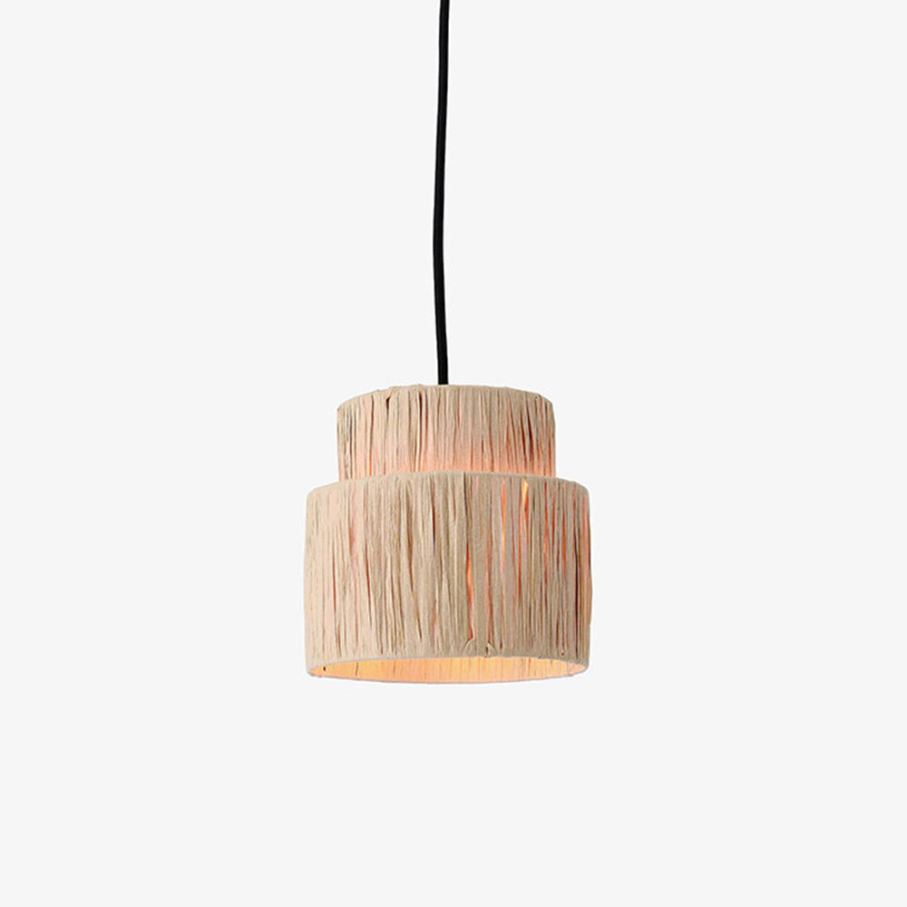 Suspension en rotin rustique Boho Muto, 3 styles