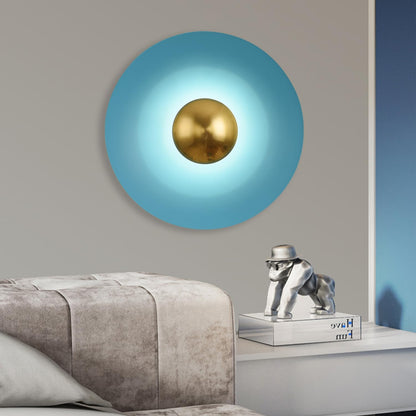 Valentina Minimalist Plate LED Indoor Wall Lamp Metal Hotel Bedroom