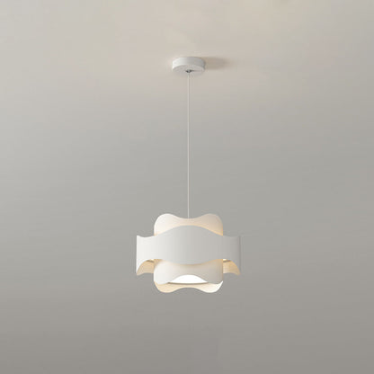 Arisha Art Déco Lampe à suspension en forme de fleur Blanc