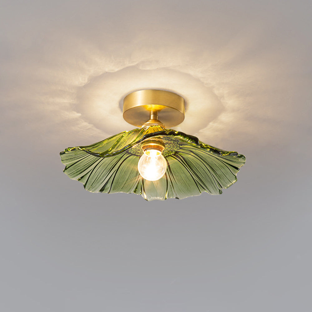 Plafonnier/Suspension en verre Calia Flower