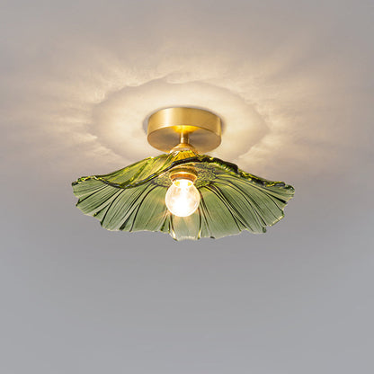 Plafonnier/Suspension en verre Calia Flower