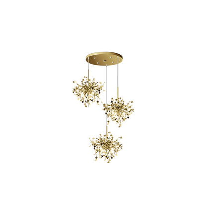 Olivia Artsy Classy Cluster Fireworks Pendant Light, Stainless steel