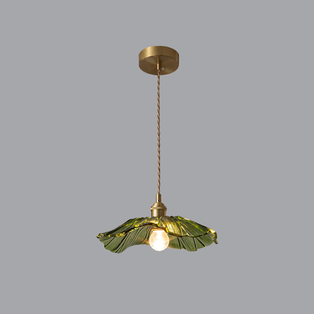 Plafonnier/Suspension en verre Calia Flower