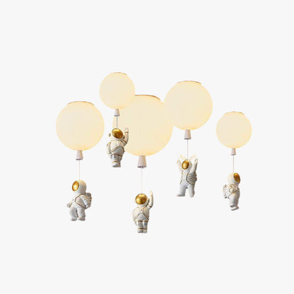 Aria Astronaut Balloon Flush Mount Ceiling Light, L 20/25/30/35cm