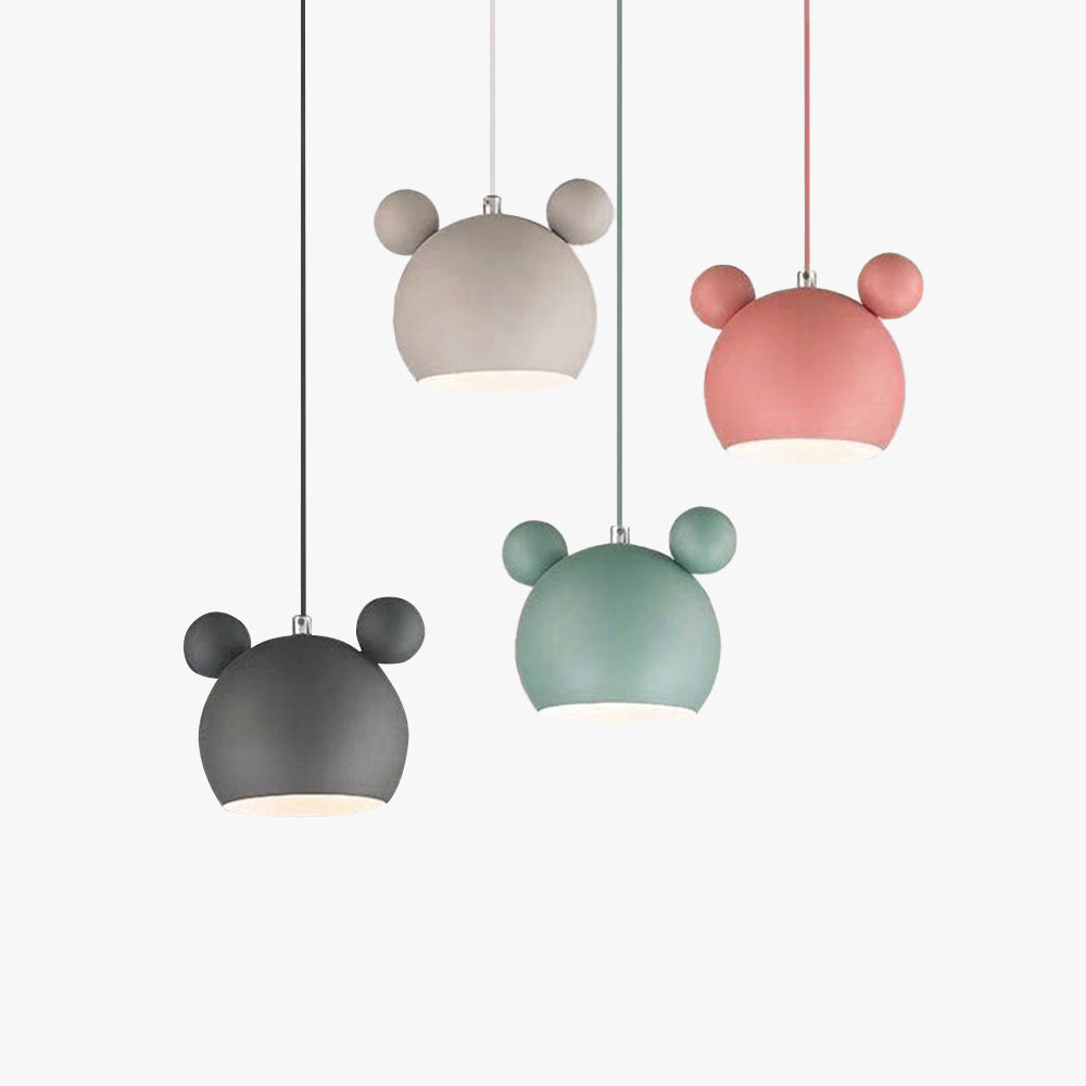 Valentina Mouse Head Pendelleuchte, 5 Farben